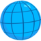 Globe With Meridians emoji on Messenger